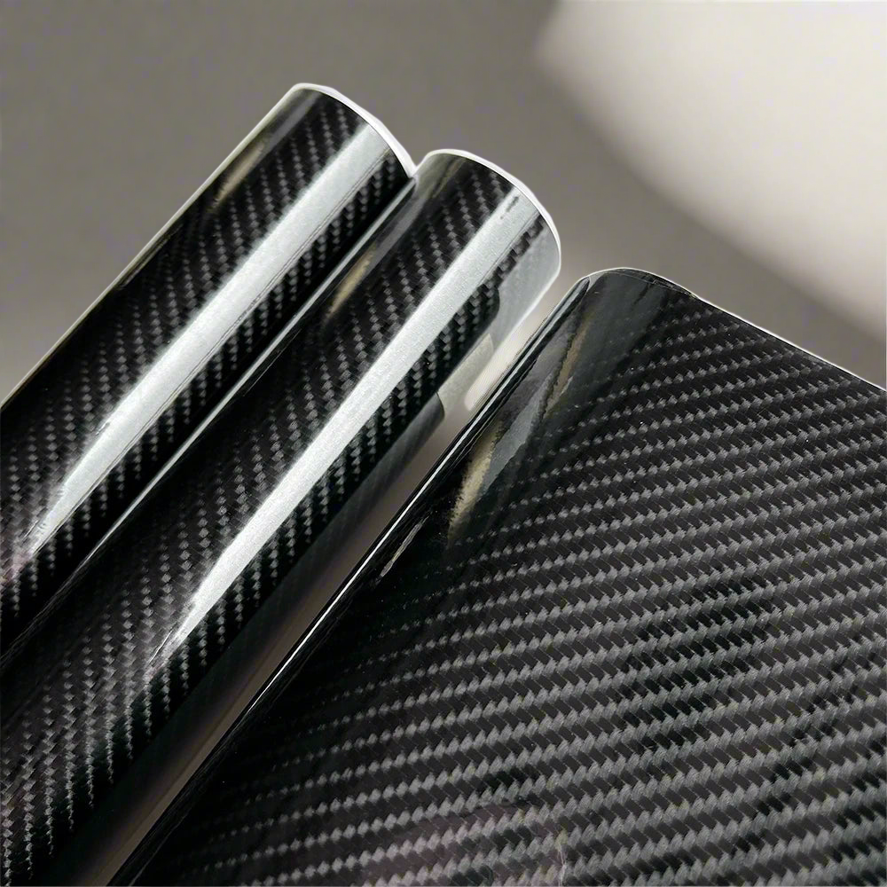 High Gloss 6D Carbon Fiber Vinyl Stickers Roll - Car