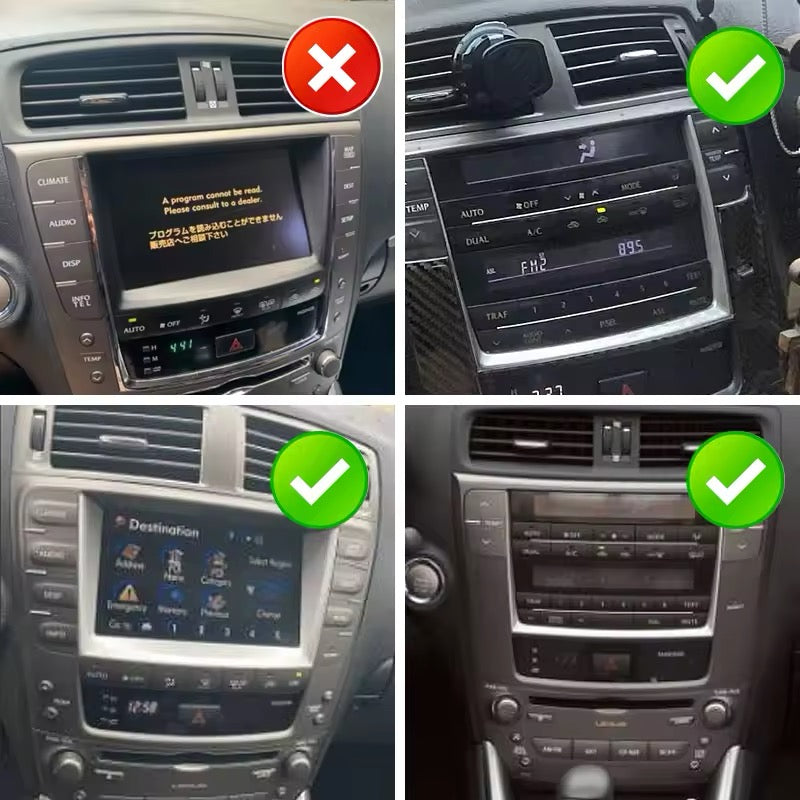 9" Android Intelligent System Apple Carplay / Android Auto Car Video Player Central Multimedia Stereo Screen For LEXUS IS250 IS350 With Free Camera