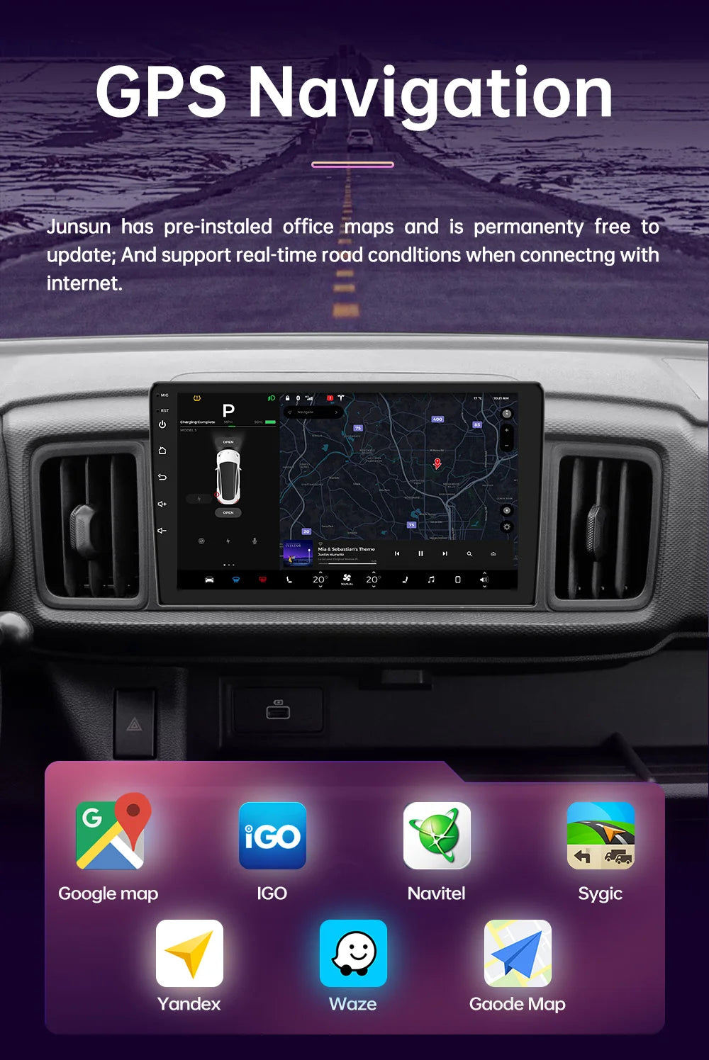 9" Android CarPlay Screen For Honda CR-V 2006-2011 Wireless CarPlay Auto Supports 360° CAMERA - DriveConnect ULTRA