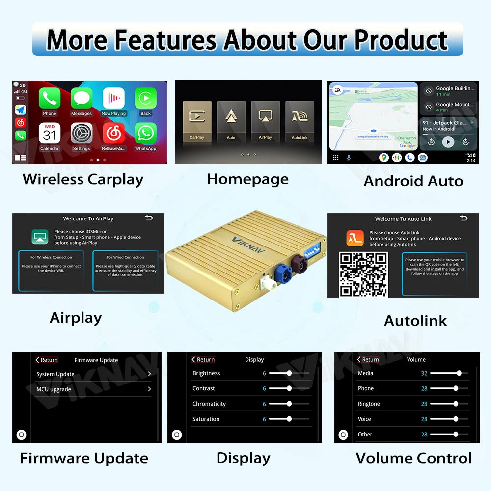 Android Auto Wireless Apple Carplay Linux System For Lexus IS / ISF 2006 -2012 OEM Screen LVDS Decoder Interface Box Multimedia - DriveConnect ULTRA - Viknav
