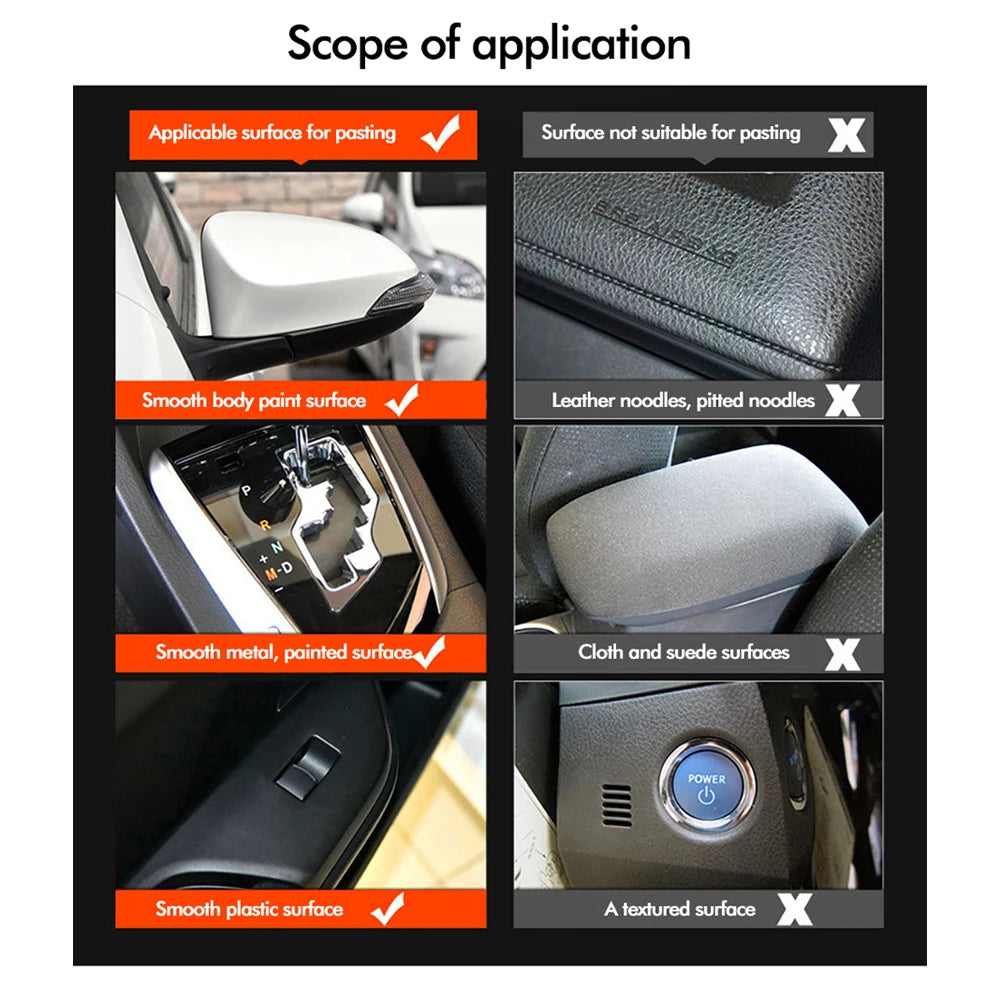 High Gloss 6D Carbon Fiber Vinyl Stickers Roll - Car