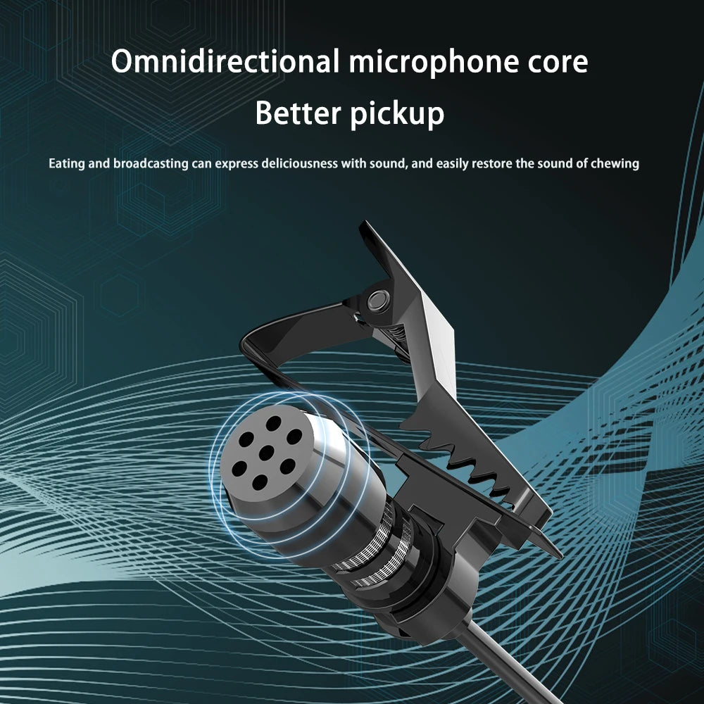Universal portable 3.5M Hands-free Microphone 145cm For Car Radio Multimedia Player Phone Lavalier Mic - DriveConnect ULTRA