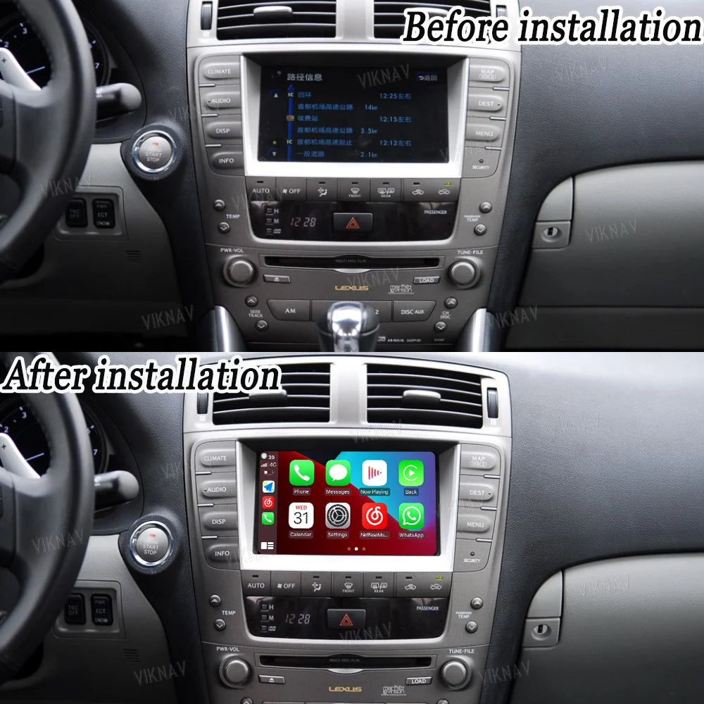 Android Auto Wireless Apple Carplay Linux System For Lexus IS / ISF 2006 -2012 OEM Screen LVDS Decoder Interface Box Multimedia - DriveConnect ULTRA - Viknav