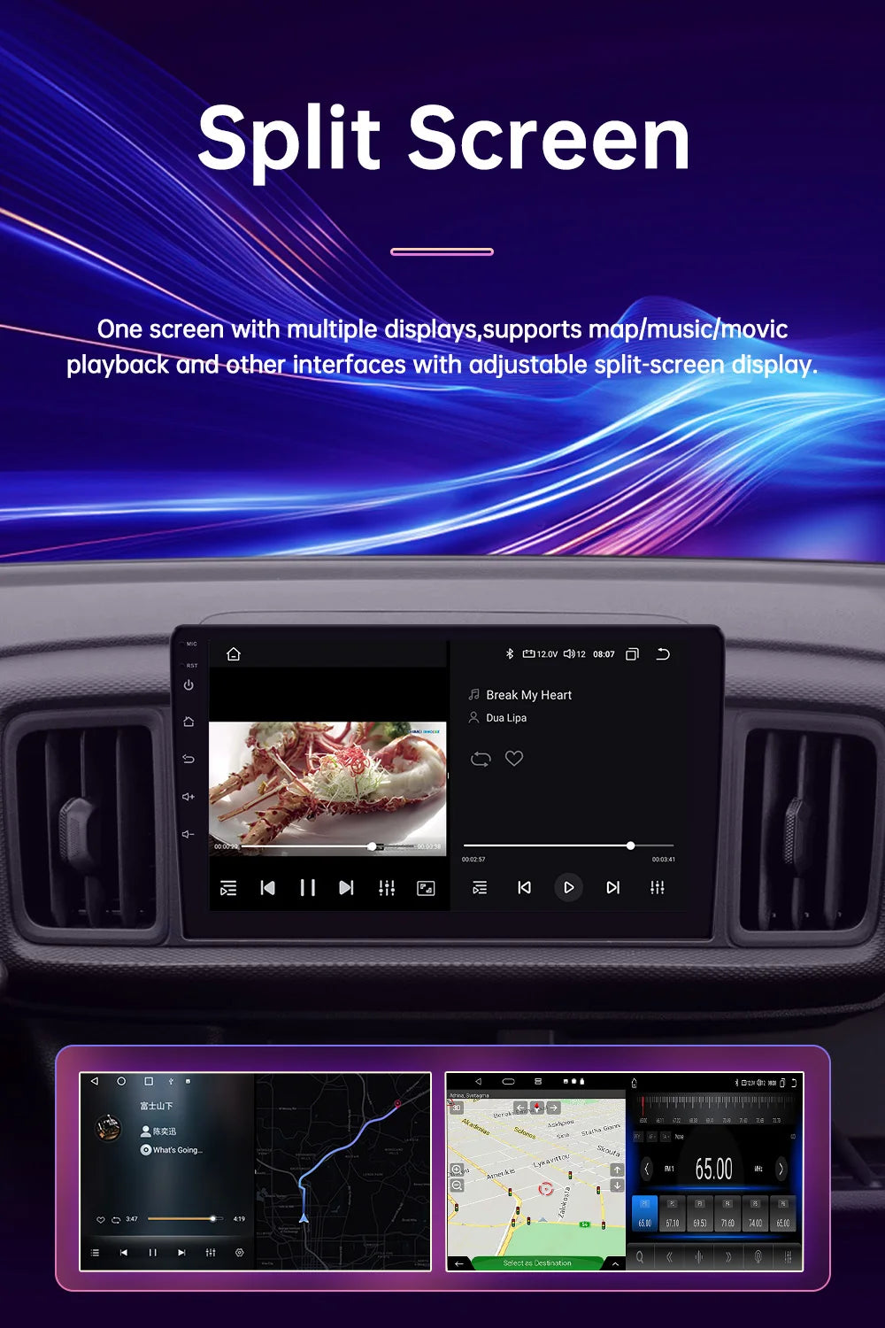 9" Android CarPlay Screen For Honda CR-V 2006-2011 Wireless CarPlay Auto Supports 360° CAMERA - DriveConnect ULTRA