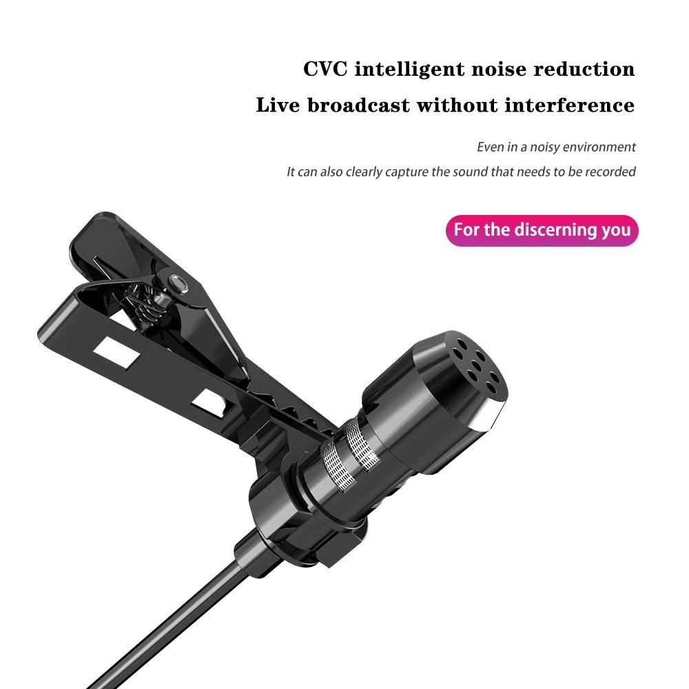 Universal portable 3.5M Hands-free Microphone 145cm For Car Radio Multimedia Player Phone Lavalier Mic - DriveConnect ULTRA