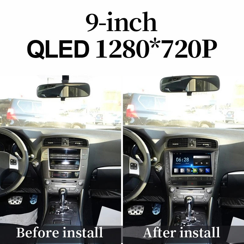 9" Android Intelligent System Apple Carplay / Android Auto Car Video Player Central Multimedia Stereo Screen For LEXUS IS250 IS350 With Free Camera
