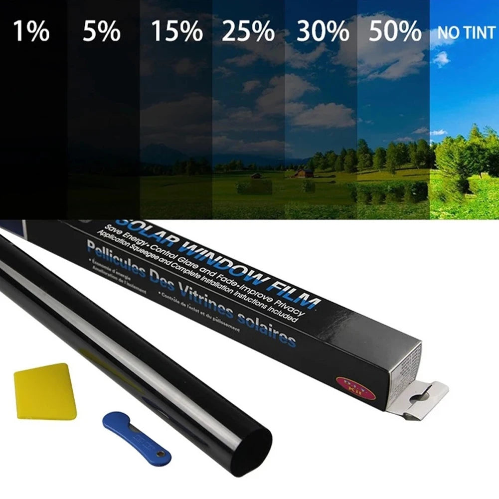 Percent Window Tint Film Sun Shade Film UV Protector Window Foils Sticker Films Heat Isolation Rate: 80% UV Blocking Rate: 80% Size 50 x 300cm