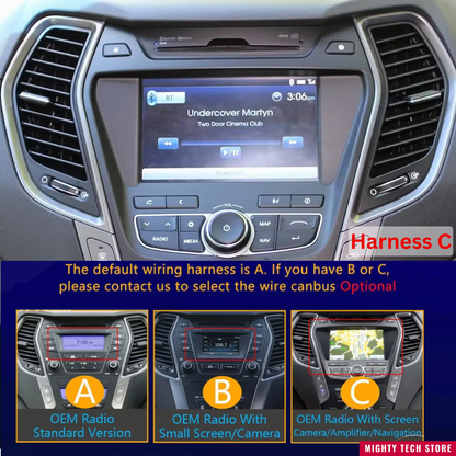 8” Intelligent CarPlay Android 13 OS For Hyundai Santa Fe 2013-2018 Supports 360° Camera