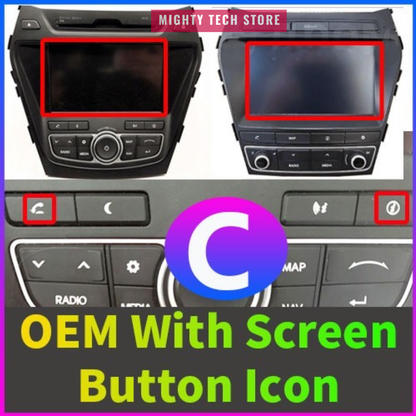 8” Intelligent CarPlay Android 13 OS For Hyundai Santa Fe 2013-2018 Supports 360° Camera