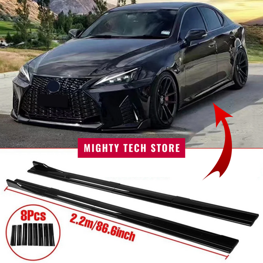 Universal Side Skirts for Rocker Panel 2.2m Length - Trim to adjust - DriveConnect ULTRA