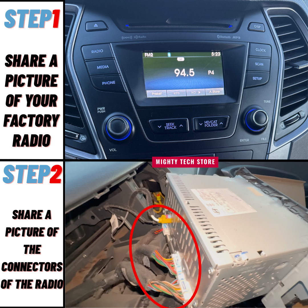 8” Intelligent CarPlay Android 13 OS For Hyundai Santa Fe 2013-2018 Supports 360° Camera