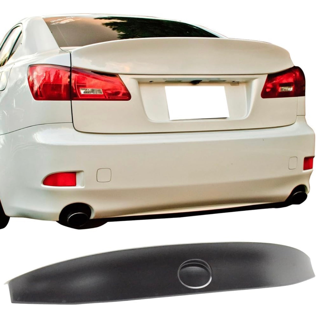2024 IS500 Style Lexus 2IS to 4IS COMPLETE CONVERSION BODY KIT, includes front bumper, front headlights, rear ducktail spoiler, rear diffuser (w/ LED), rear roof spoiler, rear sequential taillights - FREE SHIPPING