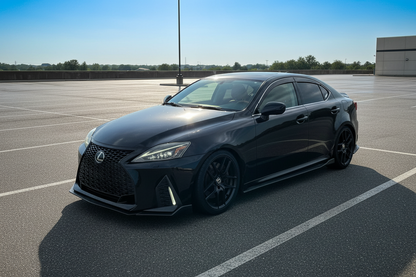 Lexus 2IS to 4IS COMPLETE CONVERSION BODY KIT - 2024 IS500 Style, includes front bumper, LED headlights, ducktail spoiler, rear diffuser (w/ LED), roof spoiler, rear sequential taillights