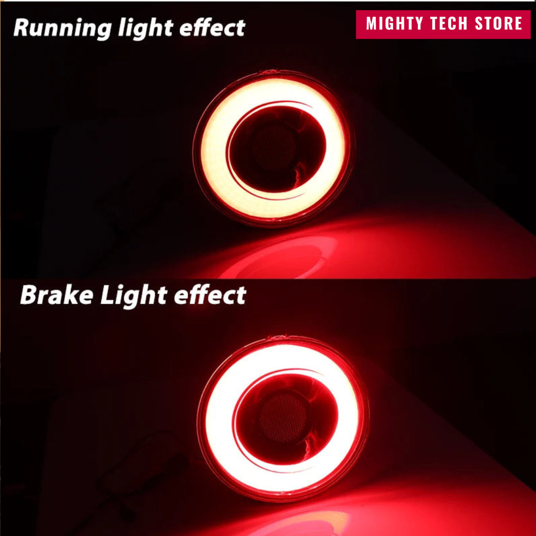 4PCS LED Halo Tail Lights for Chevy Corvette C6 (2005–2013) | Sequential Turn Signal DRL + Hyper Flash Bypass Harness Included | Fits Base, Z06, ZR1 & Grand Sport