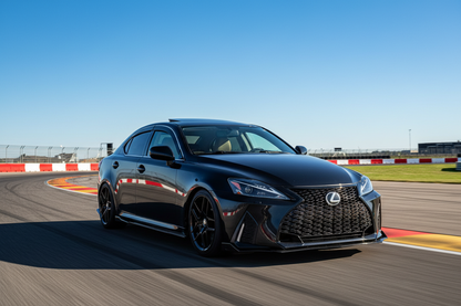 Lexus 2IS to 4IS COMPLETE CONVERSION BODY KIT - 2024 IS500 Style, includes front bumper, LED headlights, ducktail spoiler, rear diffuser (w/ LED), roof spoiler, rear sequential taillights