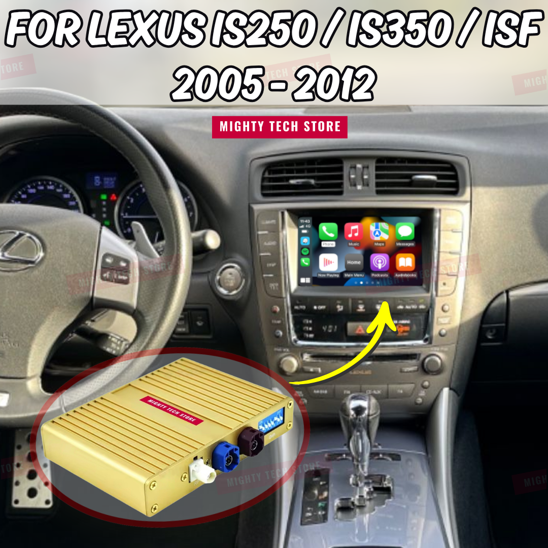 Apple CarPlay For Lexus IS/ISF, Lexus GS, Lexus LS, Lexus GX Linux System OEM Screen LVDS Decoder Interface Box Multimedia Android Auto Wireless - DriveConnect ULTRA
