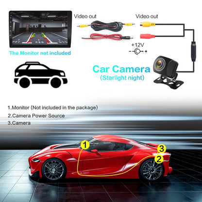 Car 360 Camera AHD1080P 720P rear view HD reverse monitoring waterproof camera for Aftermarket Android Screen - DriveConnect ULTRA