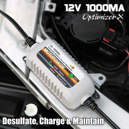 MP00205B 12V 1000mA Fully Automatic Battery Charger/Maintainer