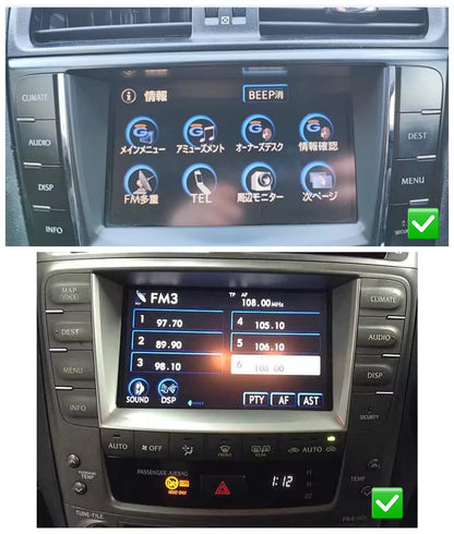 CarPlay/Android Auto Linux System For Lexus IS/ISF, Lexus GS, Lexus LS, Lexus GX, Lexus ES OEM Screen LVDS Decoder Interface Box Multimedia Android Auto Wireless | FREE SHIPPING