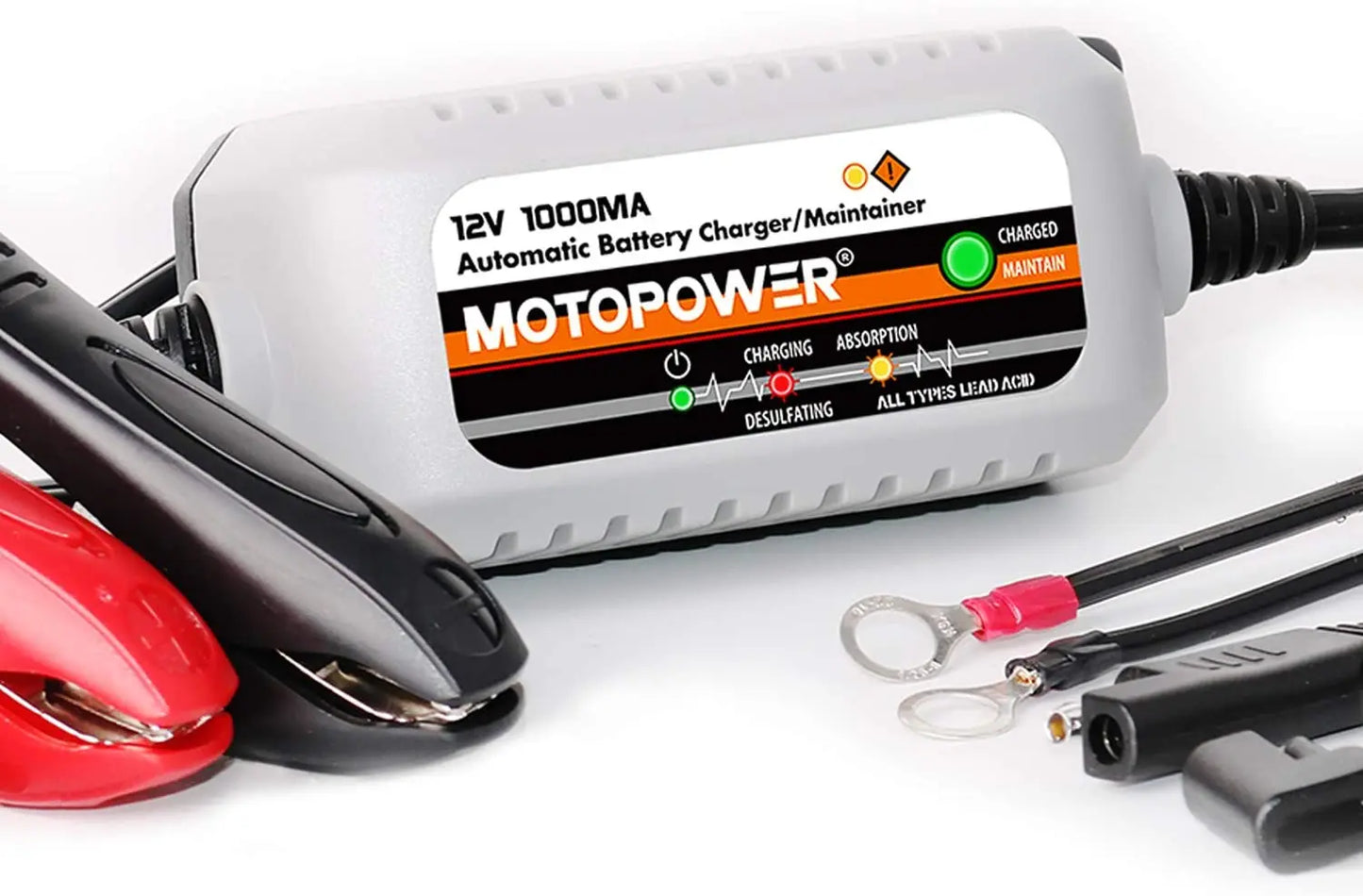 MP00205B 12V 1000mA Fully Automatic Battery Charger/Maintainer