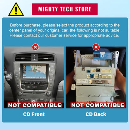 9" Android Intelligent System Apple Carplay / Android Auto Car Video Player Central Multimedia Stereo Screen For LEXUS IS250 IS350 With Free Camera