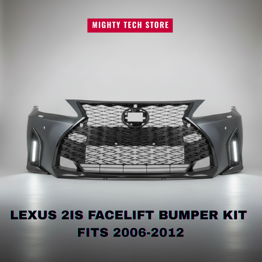 Lexus 2IS to 4IS Front Bumper Kit Upgrade Facelift to 2024 - for 2006-2012 Lexus IS250 IS300 ISF + Fog Lights + Emblem