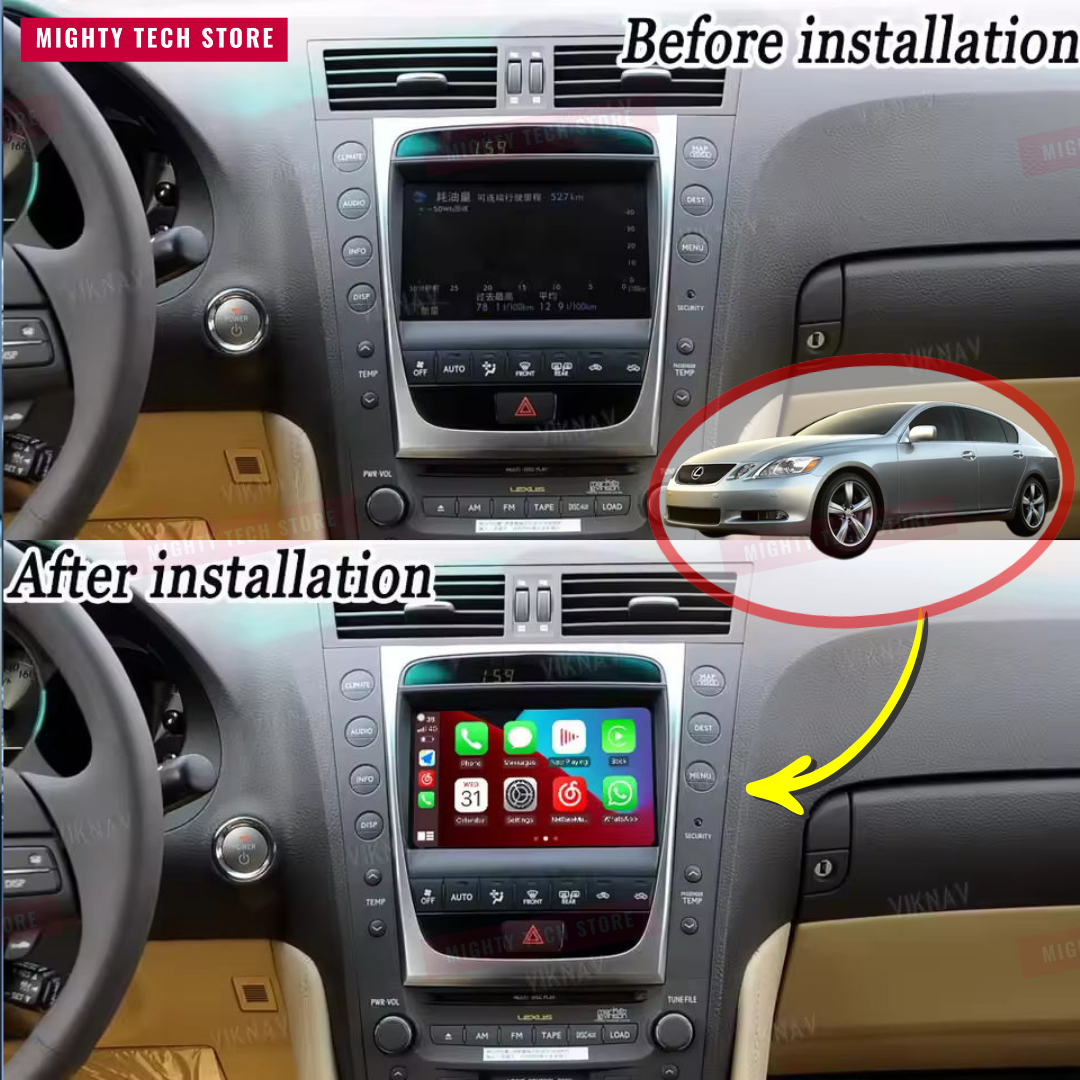 Apple CarPlay For Lexus IS/ISF, Lexus GS, Lexus LS, Lexus GX Linux System OEM Screen LVDS Decoder Interface Box Multimedia Android Auto Wireless - DriveConnect ULTRA