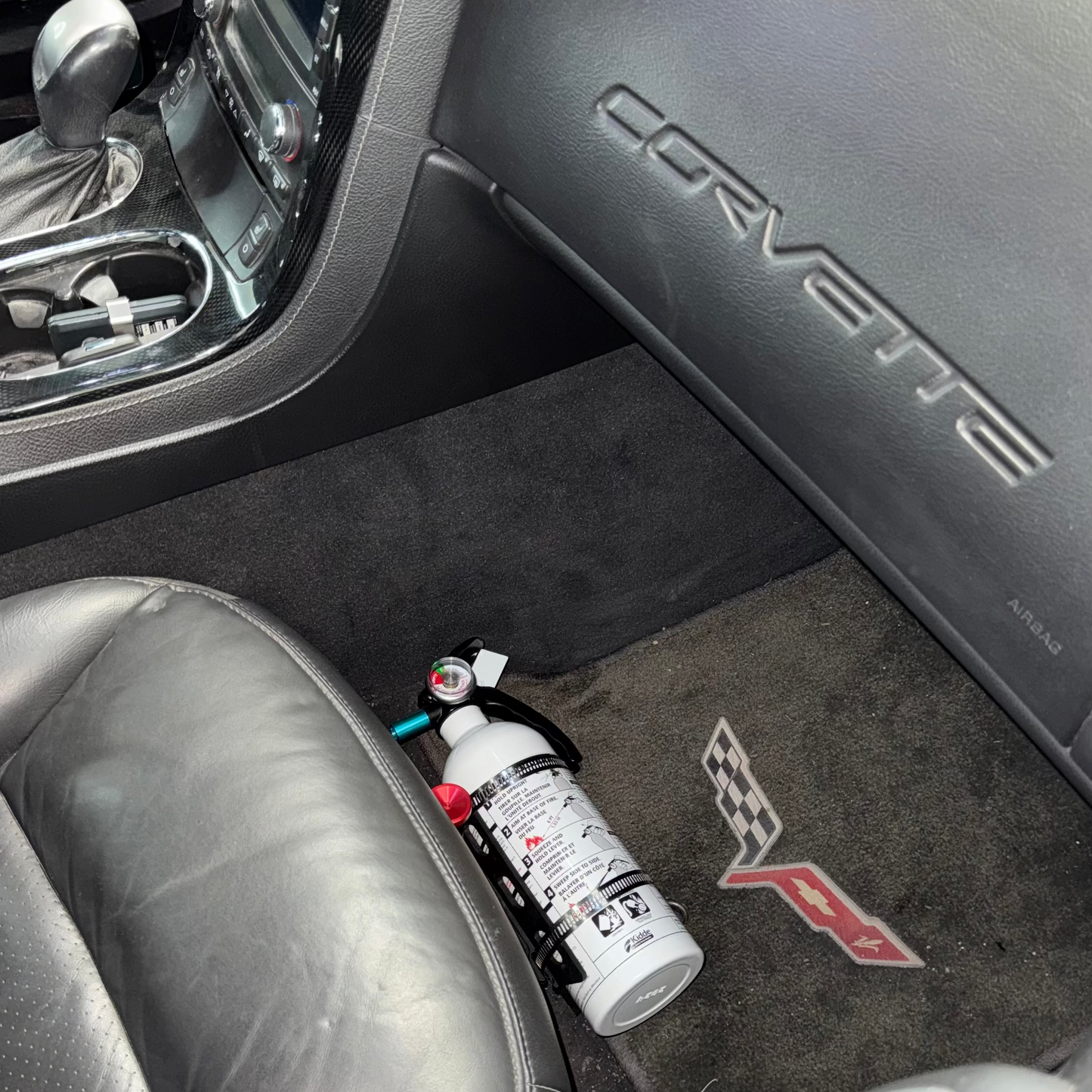 Corvette C6 Passenger Under-Seat Safety Mount Bracket – Aluminum Alloy, Fits Years 2005–2013