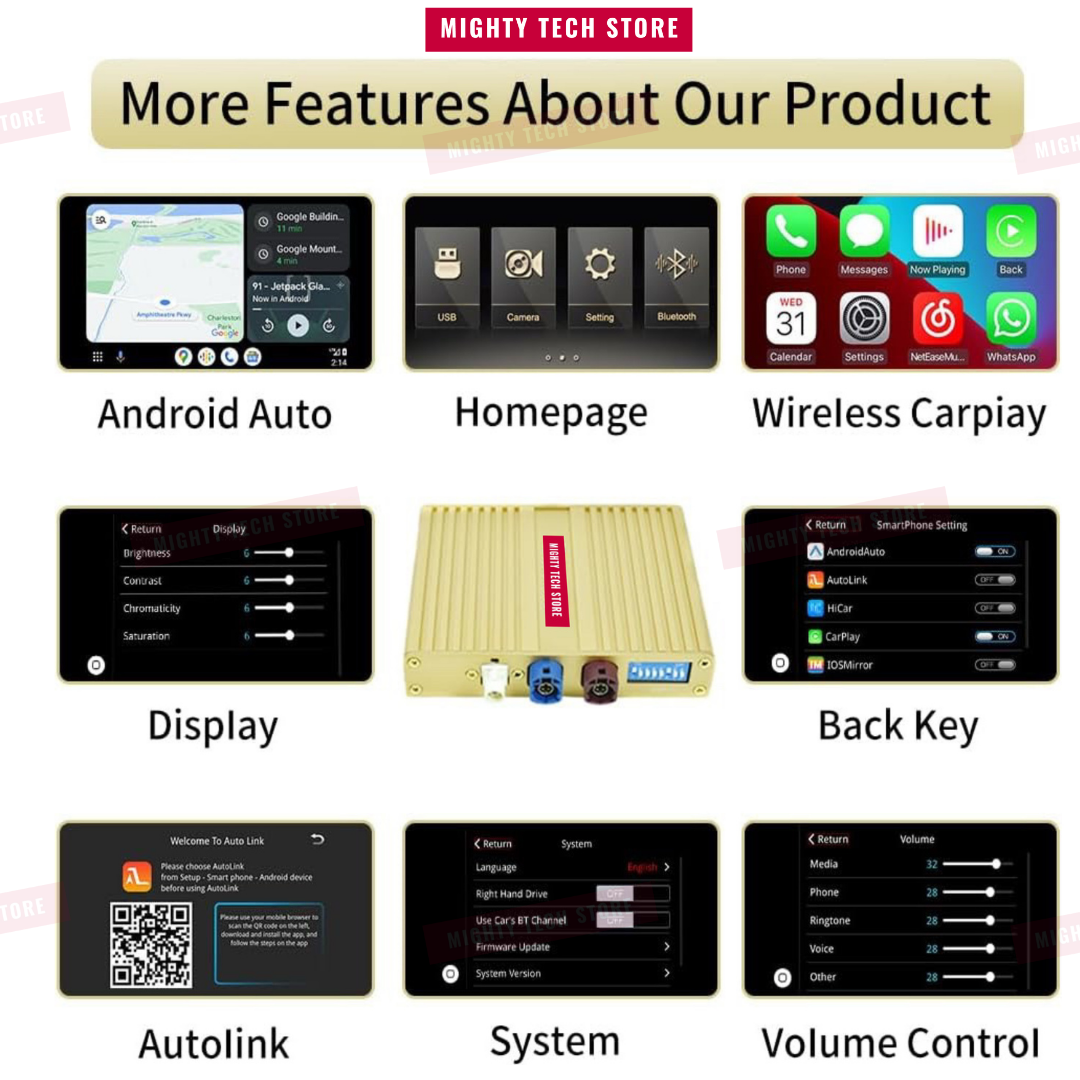 Apple CarPlay For Lexus IS/ISF, Lexus GS, Lexus LS, Lexus GX Linux System OEM Screen LVDS Decoder Interface Box Multimedia Android Auto Wireless - DriveConnect ULTRA