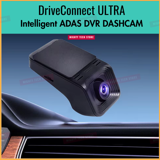 1080P HD Android Dash Cam | WiFi Car DVR with ADAS, Night Vision & Parking Monitor, APP Control | DriveConnect ULTRA