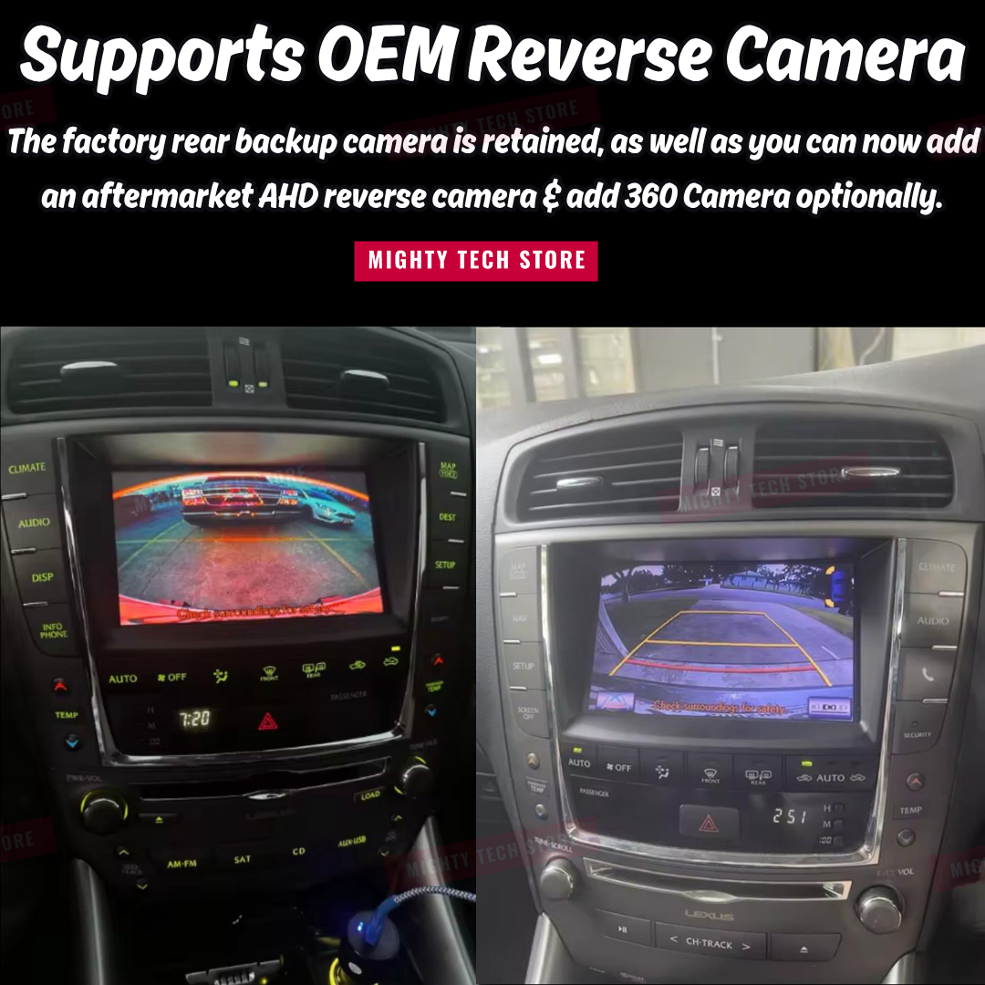 Apple CarPlay For Lexus IS/ISF, Lexus GS, Lexus LS, Lexus GX Linux System OEM Screen LVDS Decoder Interface Box Multimedia Android Auto Wireless - DriveConnect ULTRA