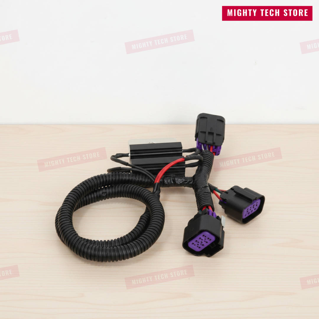 C6 Corvette LED Taillight Anti Hyper Flash Harness | OEM-Style Plug & Play Resistor Kit - Installation instructions provided
