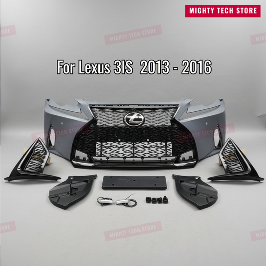 Lexus 3IS to 4IS Front Bumper Kit Upgrade Facelift to 2024 - for 2013-2016 Lexus IS250 IS300 IS350 + Emblem + LED Fog lights | FREE SHIPPING