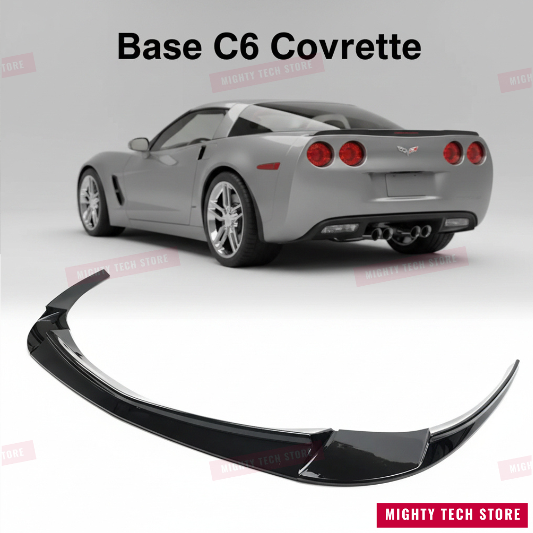 Z06/ZR1 Style Front Splitter Lip for 2006-2013 Chevrolet Corvette C6 – Gloss Black 3-Piece Easy Install Kit | Free Shipping
