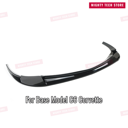 Z06/ZR1 Style Front Splitter Lip for 2006-2013 Chevrolet Corvette C6 – Gloss Black 3-Piece Easy Install Kit | Free Shipping