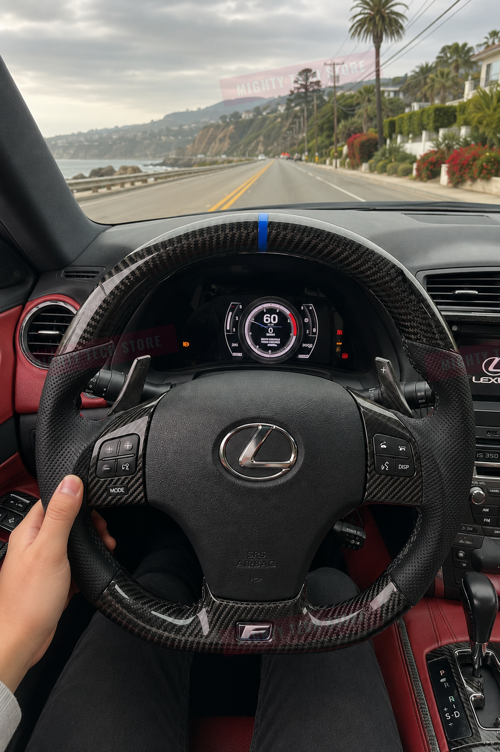 12.3" Digital Cluster for Lexus IS250 IS350 ISF 2006-2012 | Linux LCD Customizable Dashboard Speedometer Display Upgrade