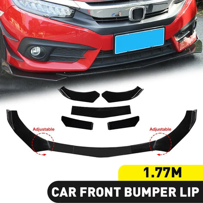 Universal Car Front Bumper Lip Kit Duck Lip Fits All Cars 5Pcs - DriveConnect ULTRA