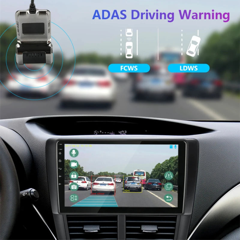 Car DVR Dash Cam Full HD 1080P Dash Cam For Aftermarket Android Auto Player ADAS LDWS Navigation Unit Auto Audio Voice Alarm Video Recording