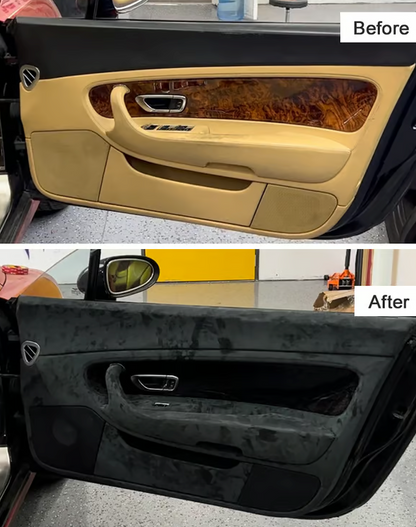 Suede Fabric Self Adhesive Repairs for Sticky Dashboard Sticky Panel Car Interior Renovation - like Alcantara