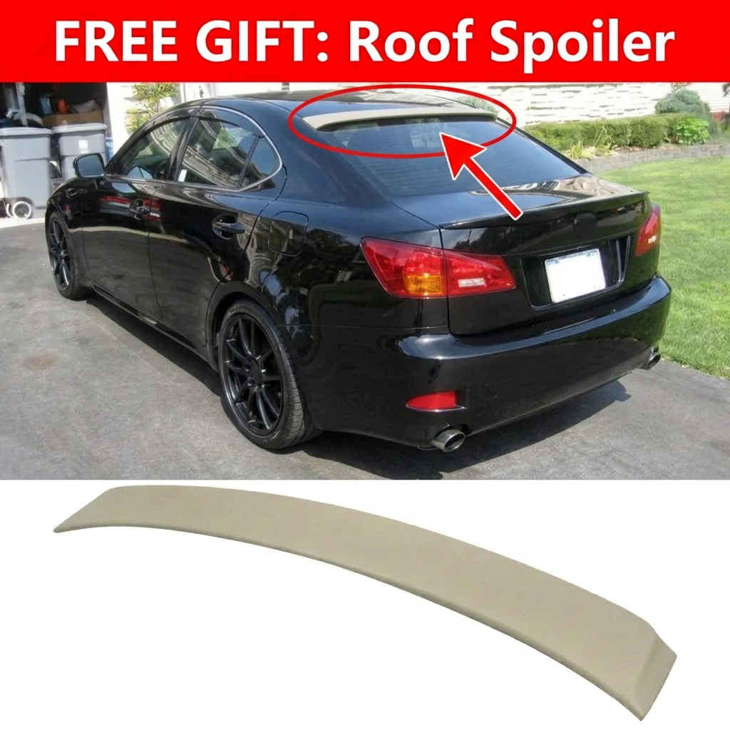 NEW Lexus IS (2IS) 2006-2013 to 2024 IS500 (4IS) Full Conversion Body Kit – Complete Exterior Upgrade Package Including LED Headlights, Sequential Taillights, Spoiler, Roof Spoiler & Rear Diffuser | FREE SHIPPING