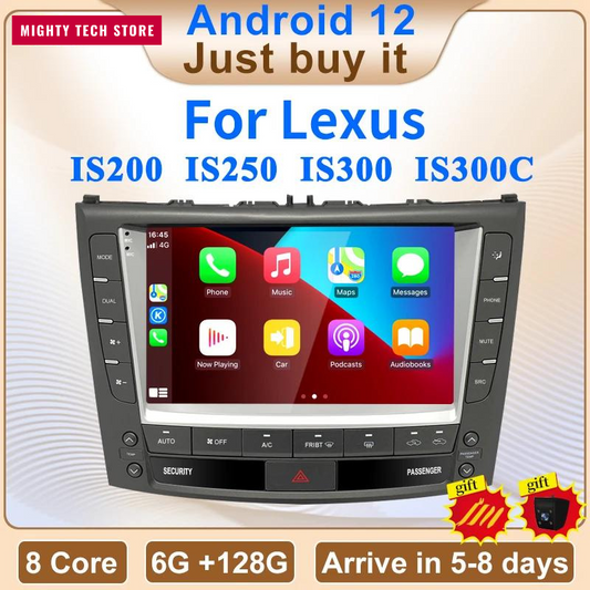 9" Android Intelligent System Apple Carplay Car Video Player Central Multimedia Stereo Screen For LEXUS IS200 IS250 IS300 IS300C - DriveConnect Ultra