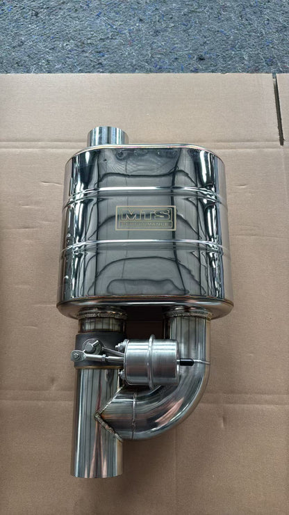 MTS Performance Valved Muffler Exhaust Kit Vacuum Valve Cutout With Remote Control - Universal Vehicle Fitment | FREE SHIPPING