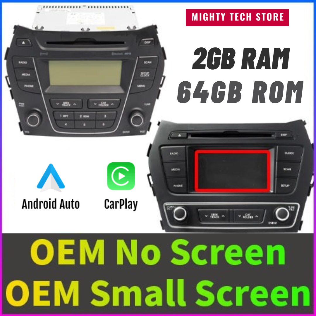 8” Intelligent CarPlay Android 13 OS For Hyundai Santa Fe 2013-2018 Supports 360° Camera