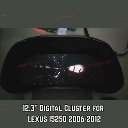 12.3" Digital Cluster for Lexus IS250 IS350 ISF 2006-2012 | Linux LCD Customizable Dashboard Speedometer Display Upgrade